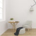 White interior - blank wall mockup - wall art display