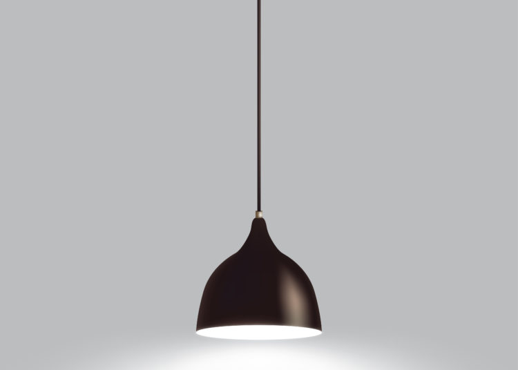 Black ceiling lamp