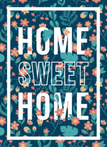 home sweet home sign