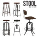 Interior of the bar stool