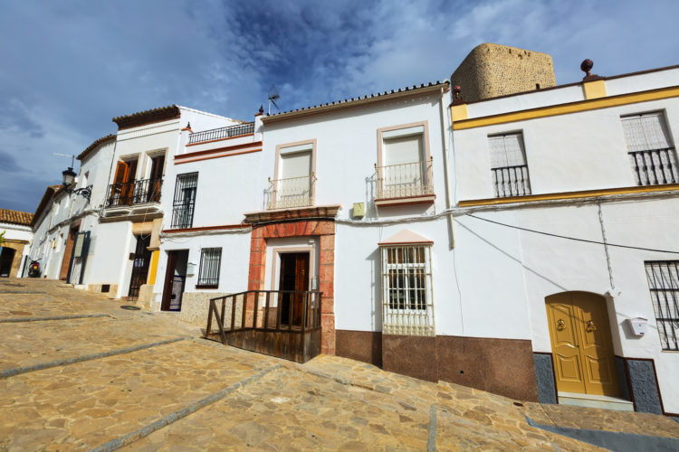Picturesque street of Olvera. Cadiz, Spain