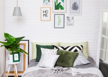 bedroom interior house bed style mirror vertical