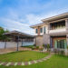 modern house with sky background