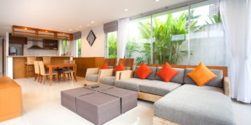 Luxurious living room space