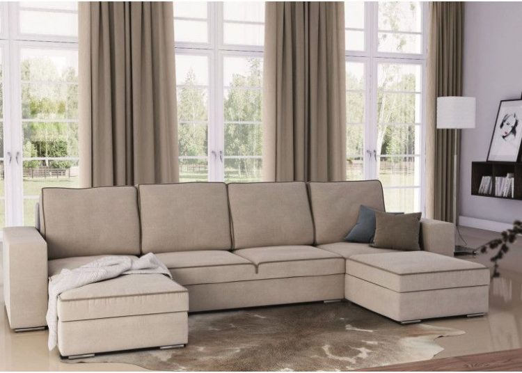 Beige modern sofa