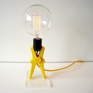 Modern lamp with a bulb, design