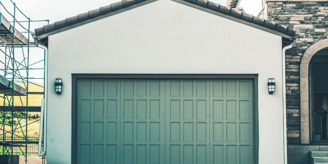 Modern automatic garage door for Two Cars