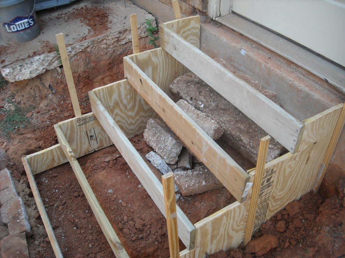 How To Form Concrete Steps And Landing At Bobby Winstead Blog