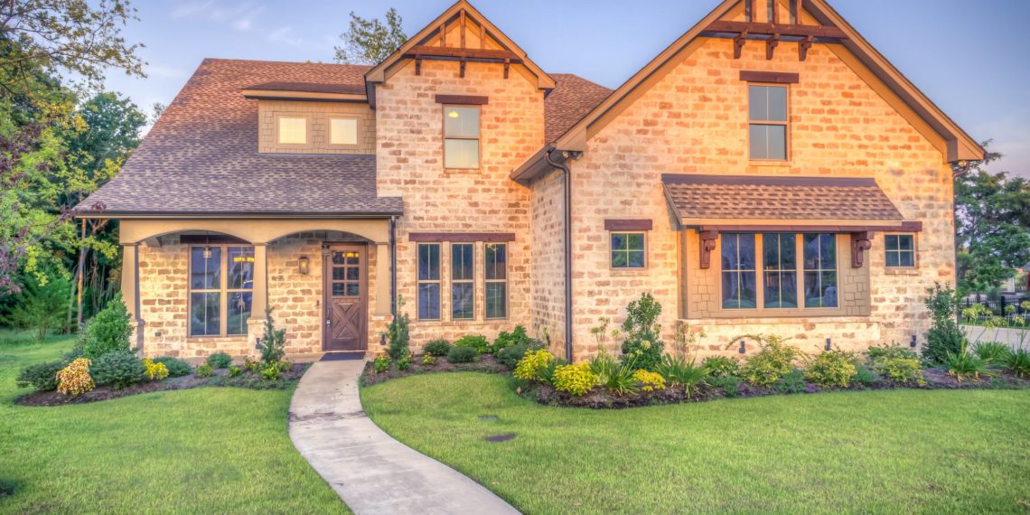 Beautiful house in the summer