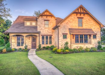 Beautiful house in the summer