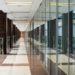business center corridor interior glass