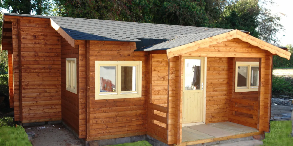 Log houses