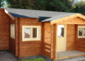 Log houses