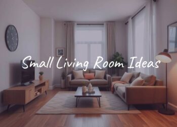 Cozy small living room with stylish furniture, warm lighting, neutral colors, and smart space arrangement, realistic.