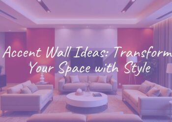 Modern living room with a bold accent wall, geometric patterned wallpaper, warm lighting, stylish furniture, cozy and inviting atmosphere, realistic.