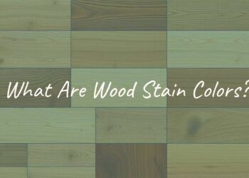 Variety of wood stain colors on different wood grains, showcasing natural textures and hues, realistic.
