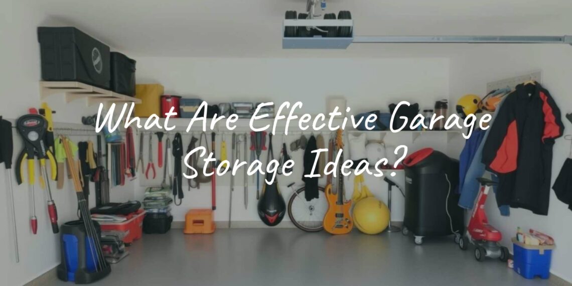Neat garage with wall-mounted storage, organized tools and sports gear, clear floor space for a car, bright and tidy, realistic.