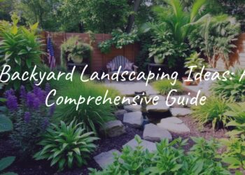 A beautifully landscaped backyard with lush plants, a cozy seating area, and a small water feature, natural lighting, realistic style.