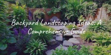 A beautifully landscaped backyard with lush plants, a cozy seating area, and a small water feature, natural lighting, realistic style.