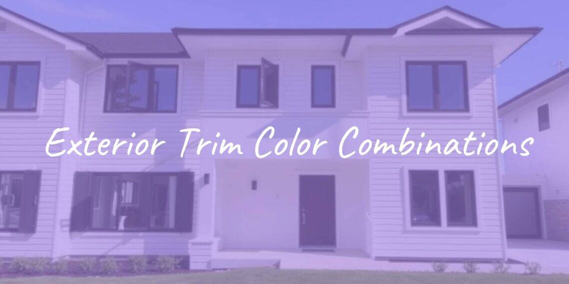 Modern house exterior with contrasting trim colors, clean lines, sunny day, realistic.